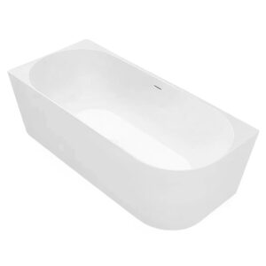Asymetrická akrylátová vana s krycím panelem REA BELLANTO SLIM Levá 150x74 cm