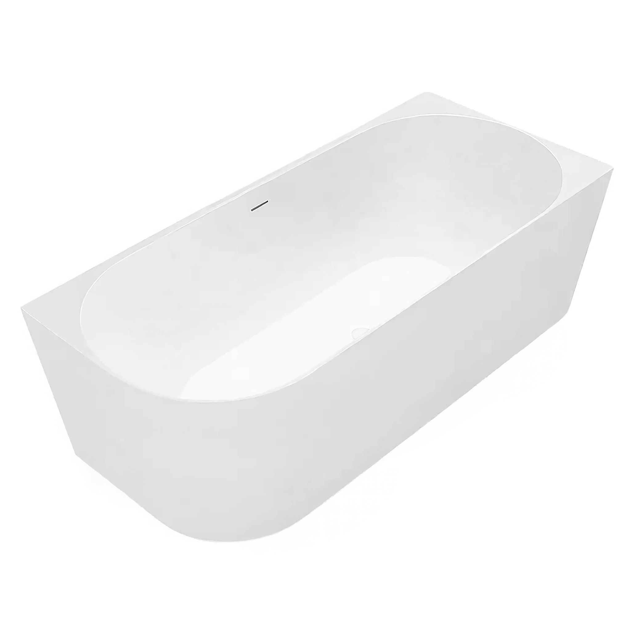 Asymetrická akrylátová vana s krycím panelem REA BELLANTO SLIM Pravá 150x74 cm