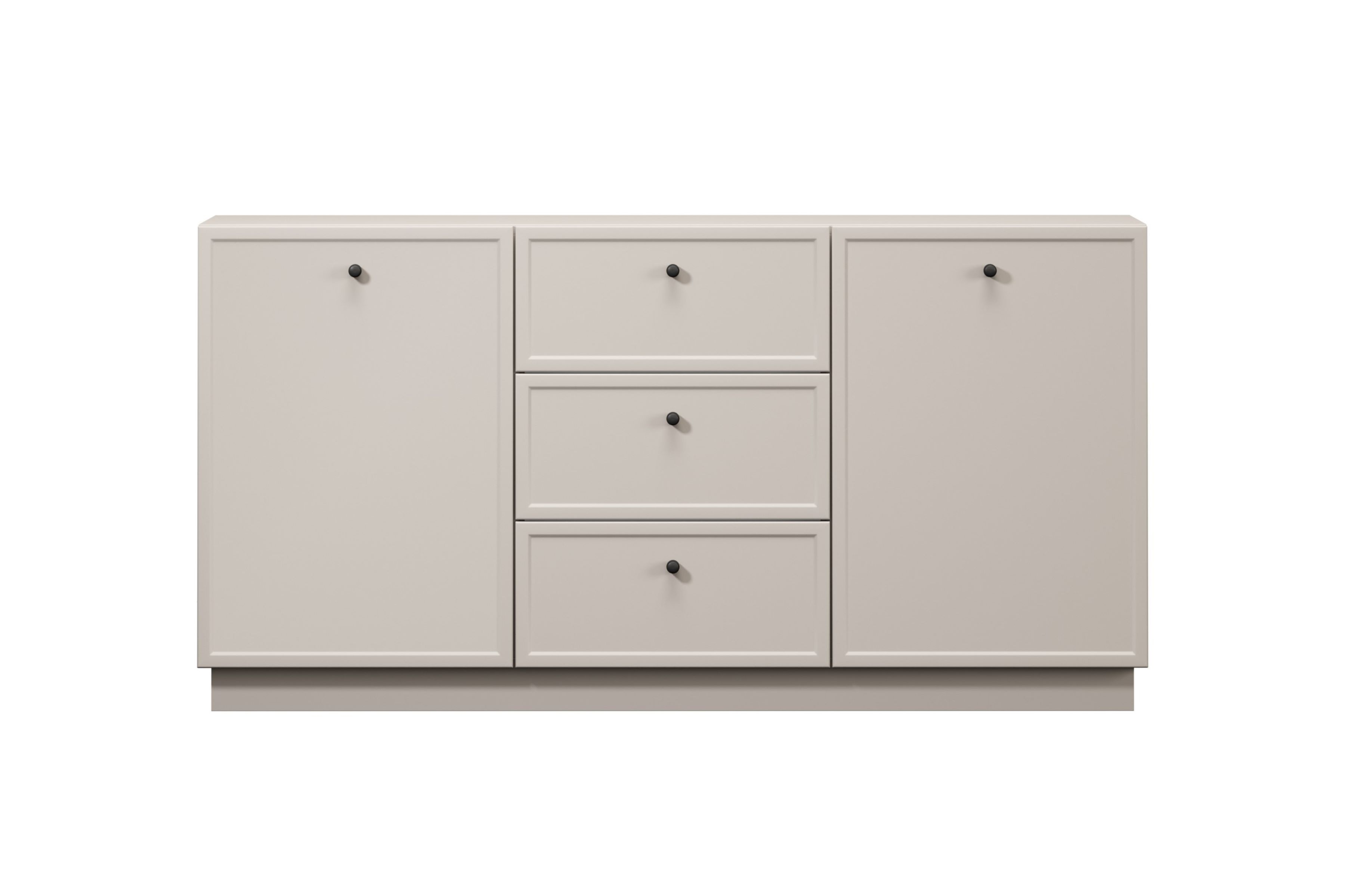 Bogart Komoda Lorano 150 cm se zásuvkami - kašmír/černé úchyty - Obrázek 2