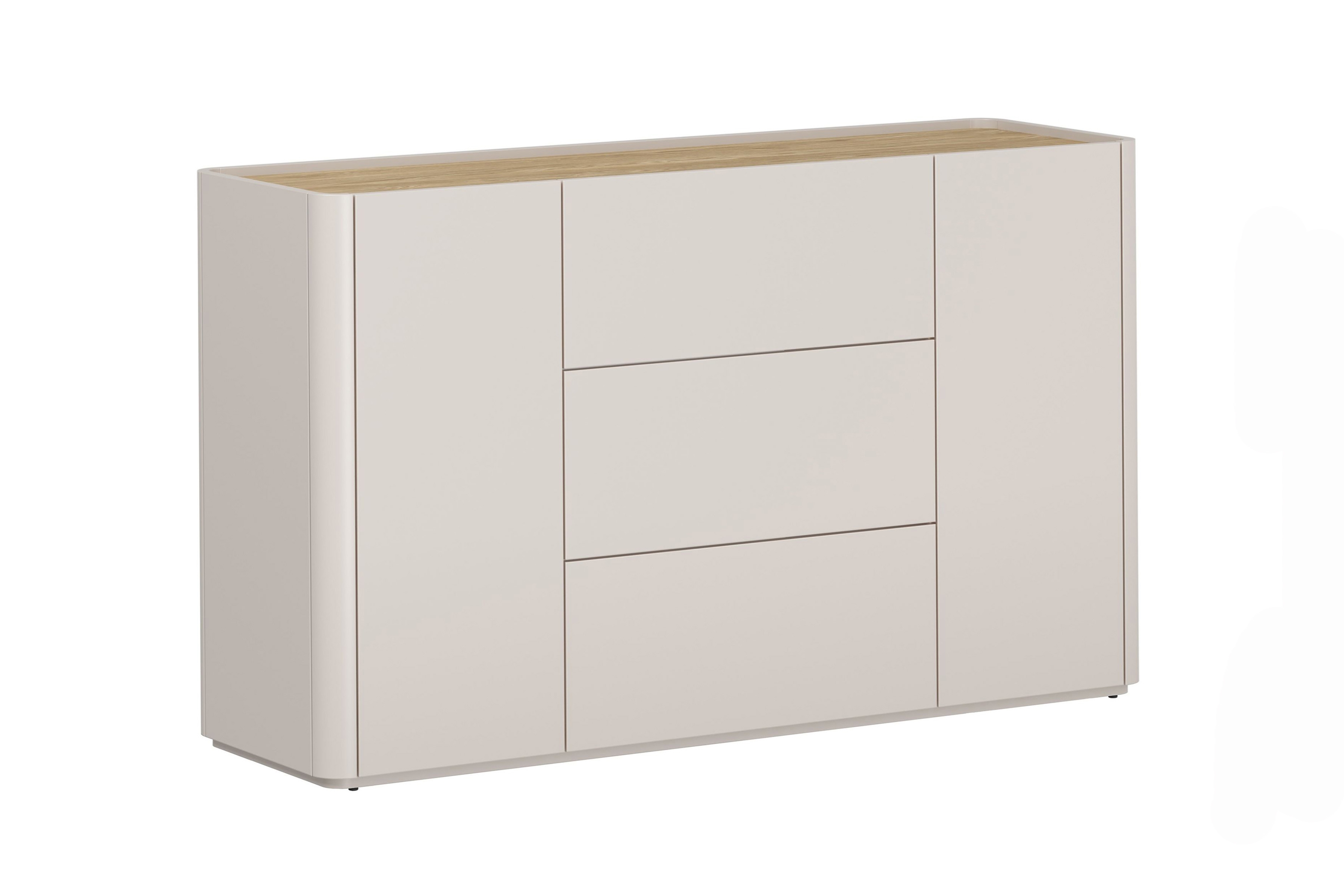 Bogart Komoda Olivo 150 cm se zásuvkami - kašmír/olejovaný dub
