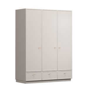 Bogart Šatní skříň Lorano 150 cm - kašmírov8/zlaté úchytky T-bar