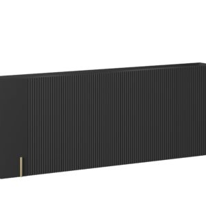 Bogart Závěsná čtyřdveřová komoda Mulmi 200 cm - černý mat/zlatá