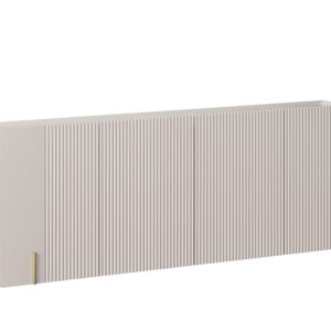 Bogart Závěsná čtyřdveřová komoda Mulmi 200 cm - kašmír/crema bianca/zlatá