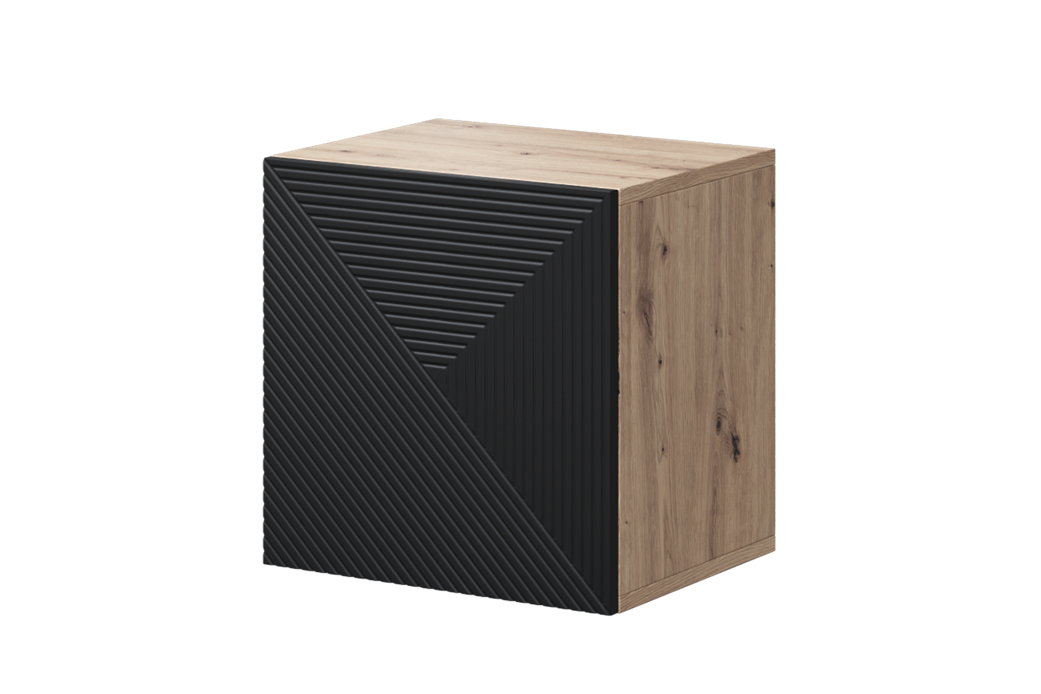 Bogart Závěsná skříňka Usha 40 cm - dub artisan/černý mat