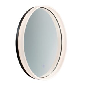 Comad Dotykové nástěnné zrcadlo s LED osvětlením ORION 60 cm černé