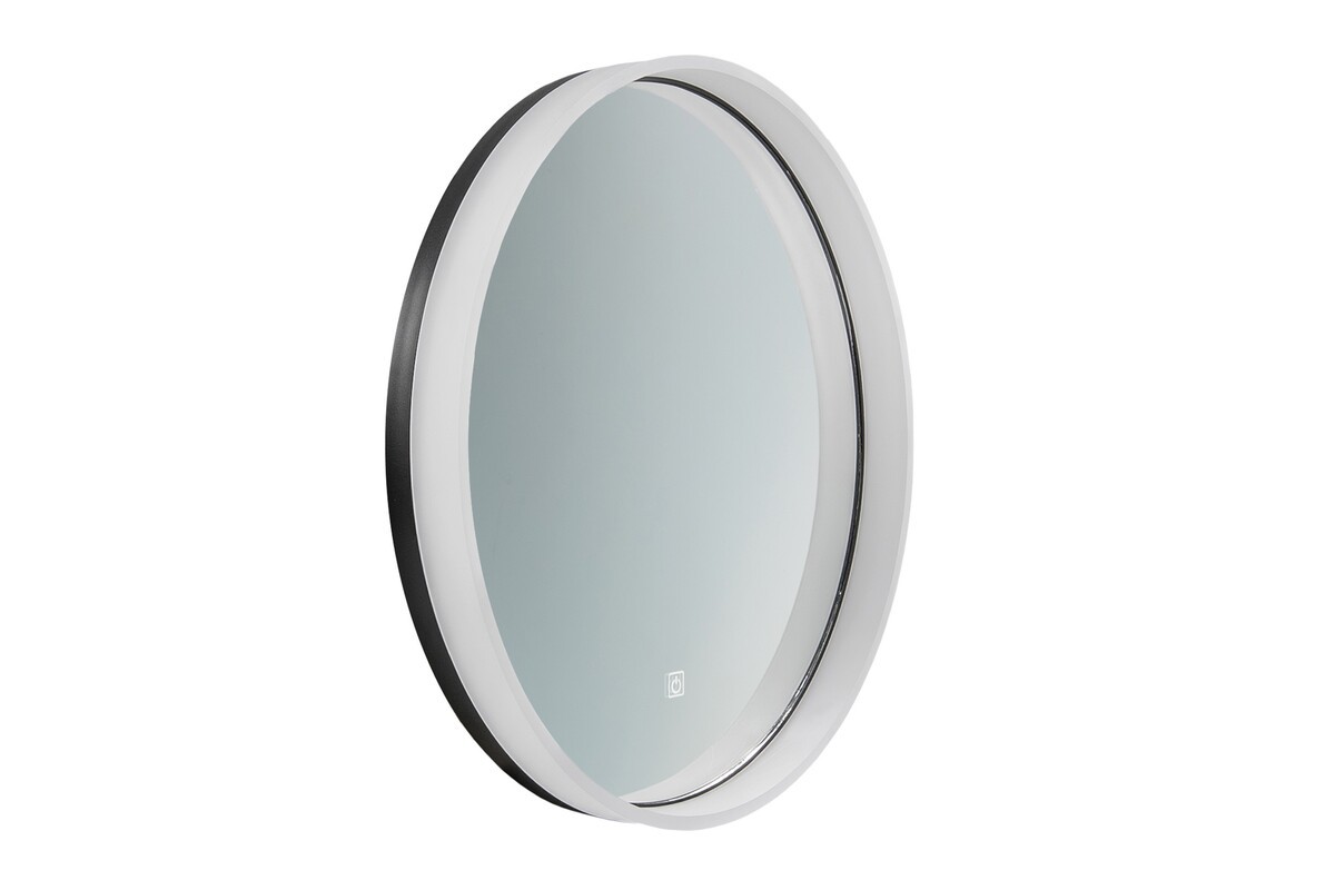 Comad Dotykové nástěnné zrcadlo s LED osvětlením ORION 80 cm černé - Obrázek 2