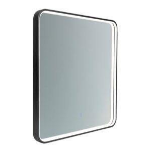 Comad Dotykové nástěnné zrcadlo s LED osvětlením VEGA 60x65 cm černé
