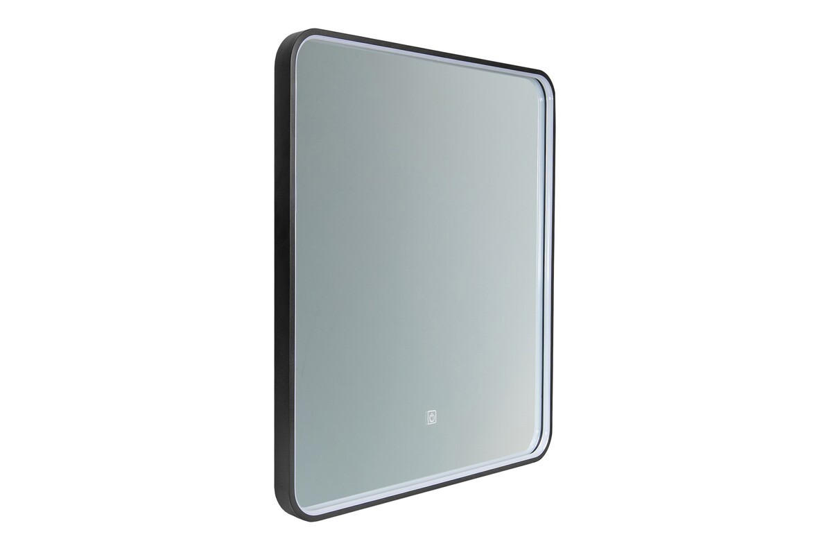 Comad Dotykové nástěnné zrcadlo s LED osvětlením VEGA 65x80 cm černé - Obrázek 2