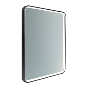 Comad Dotykové nástěnné zrcadlo s LED osvětlením VEGA 65x80 cm černé