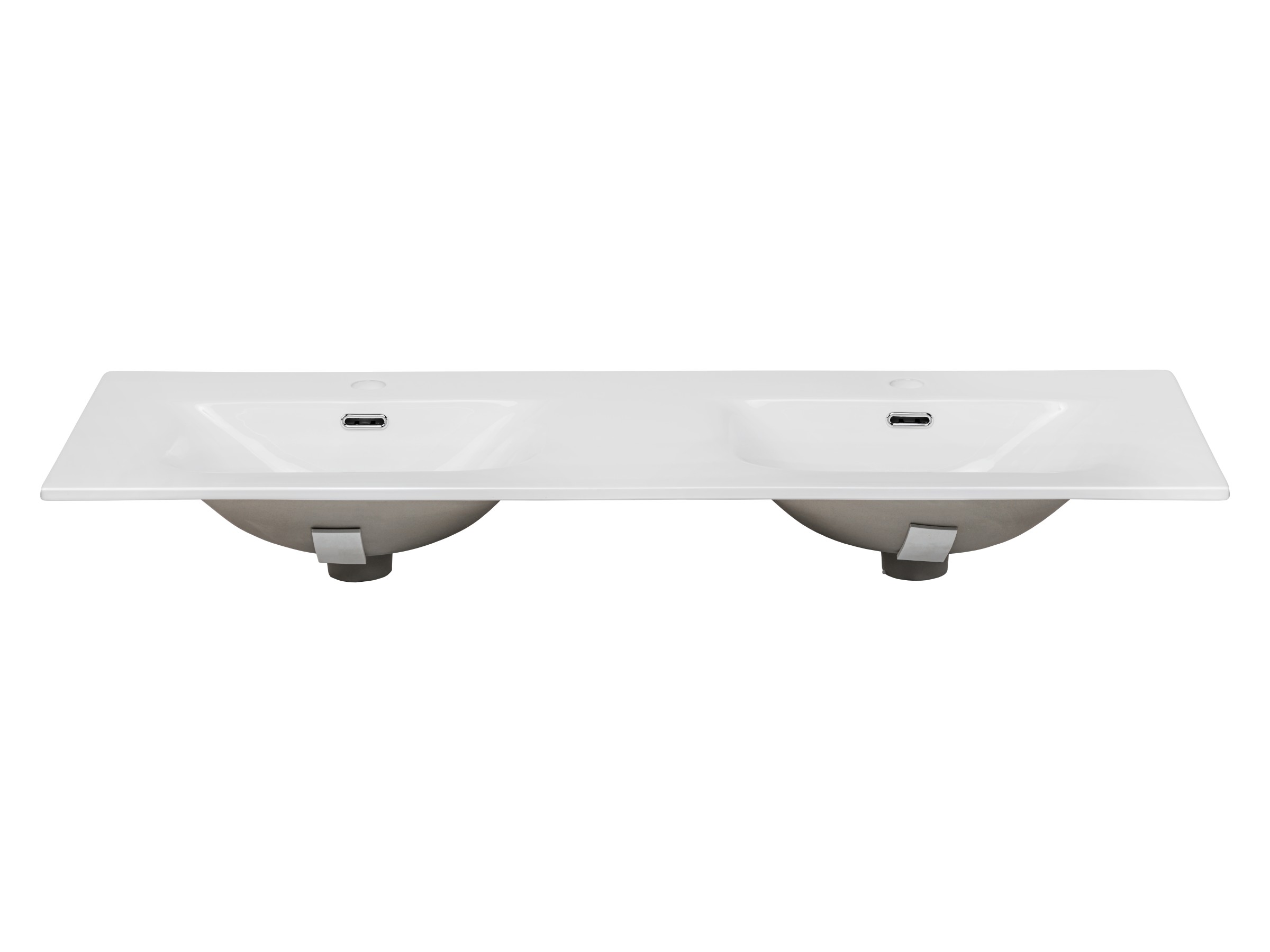 Comad Dvojité keramické zápustné umyvadlo Sky 120 cm bílé - Obrázek 2