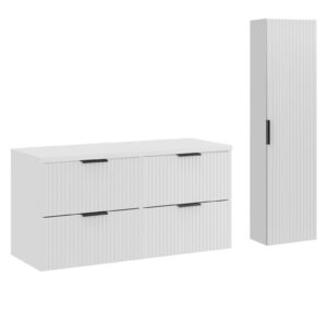 Comad Koupelnová sestava Casad s deskou a skříňkami 120 cm bílá