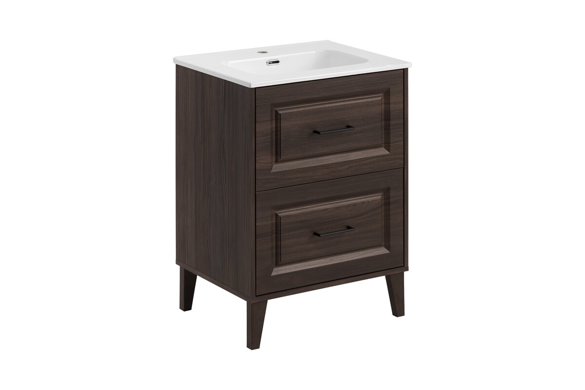 Comad Koupelnová skříňka Dorothy Go se zápustným umyvadlem 60 cm dub ristretto