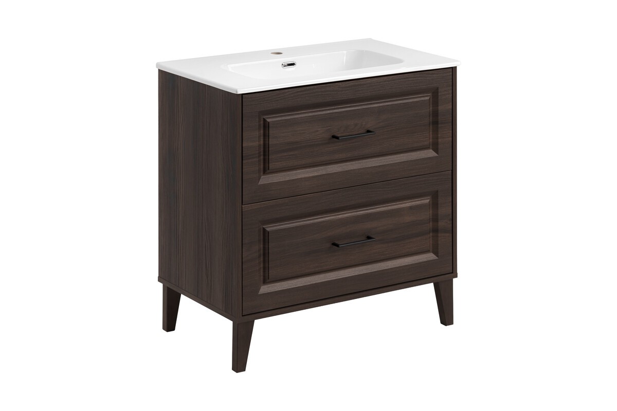 Comad Koupelnová skříňka Dorothy Go se zápustným umyvadlem 80 cm dub ristretto