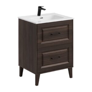 Comad Koupelnová skříňka Dorothy Go se zápustným umyvadlem a baterií 60 cm dub ristretto