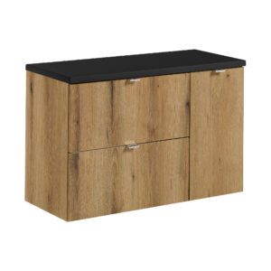 Comad Koupelnová skříňka pod deskové umyvadlo Nova Oak II. 90 dub coast evoke/černá