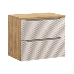 Comad Koupelnová skříňka pod deskové umyvadlo Ocean Beige 70 béžová/dub olejovaný