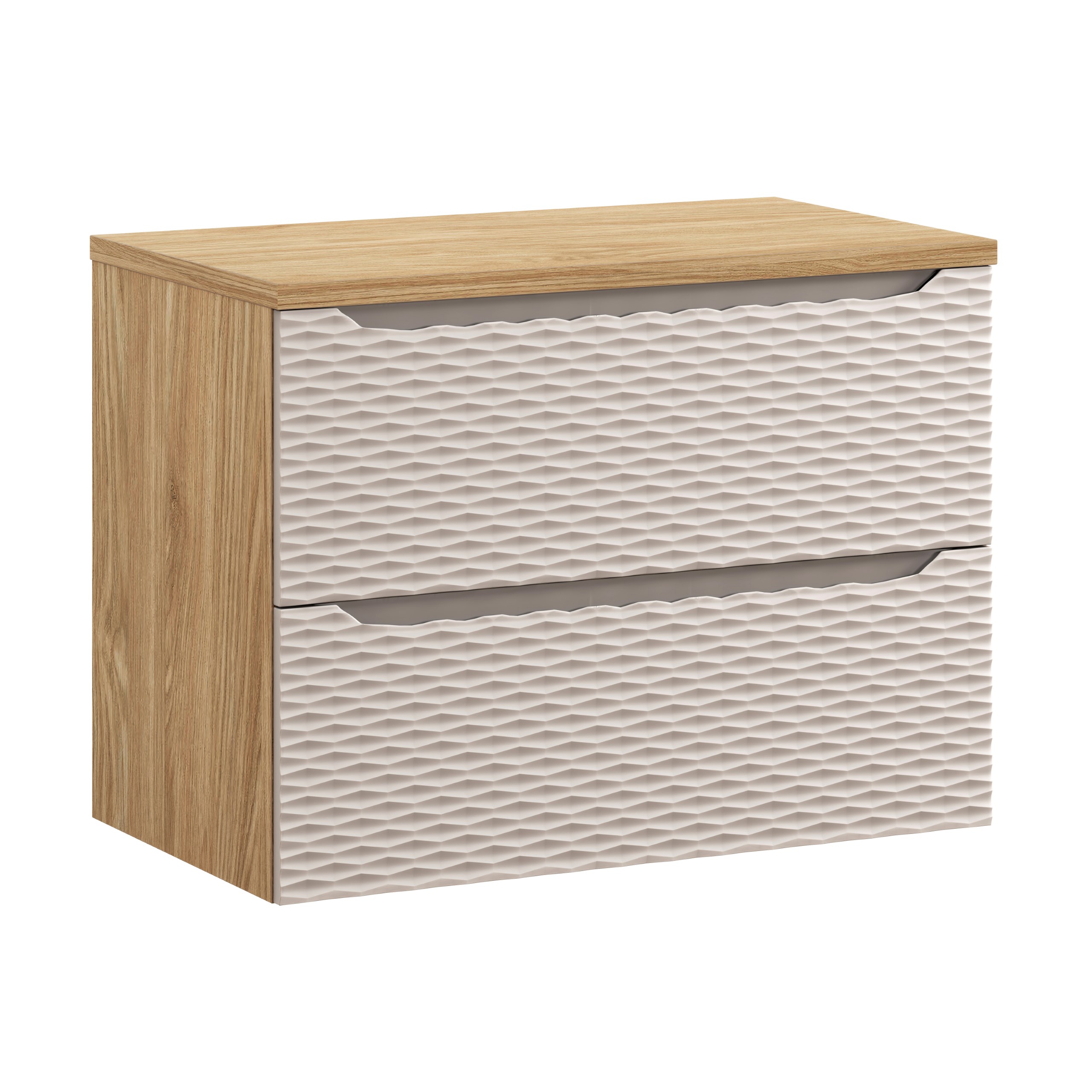 Comad Koupelnová skříňka pod deskové umyvadlo Ocean Beige 80 béžová/dub olejovaný