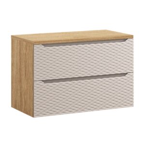 Comad Koupelnová skříňka pod deskové umyvadlo Ocean Beige 90 béžová/dub olejovaný