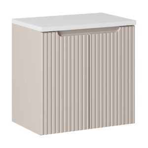 Comad Koupelnová skříňka pod deskové umyvadlo set Nova Cashmere 60 kašmír/bílá