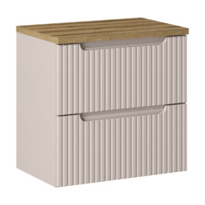 Comad Koupelnová skříňka pod deskové umyvadlo set Nova Cashmere II. 60 kašmír/dub coast evoke