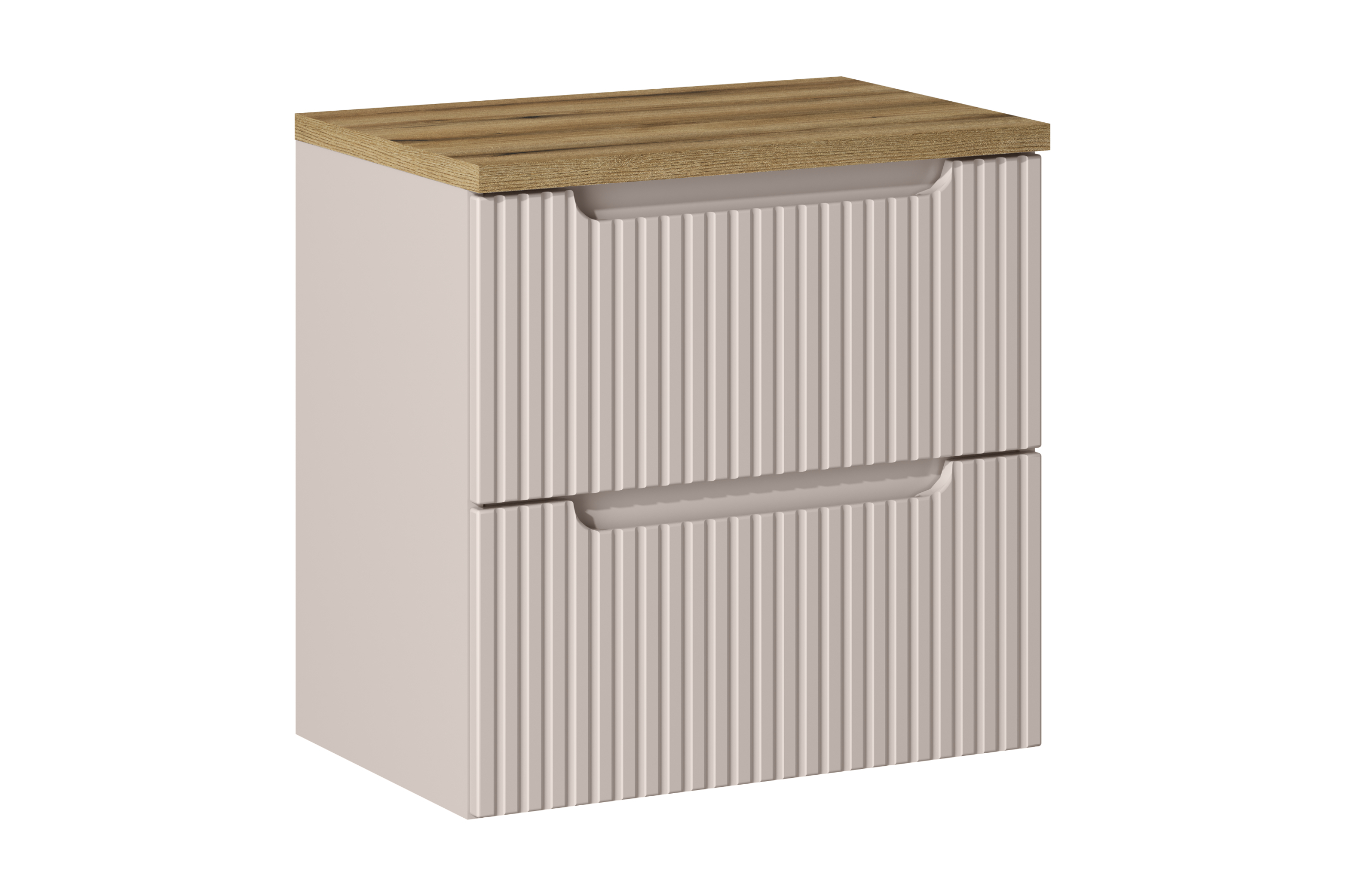 Comad Koupelnová skříňka pod deskové umyvadlo set Nova Cashmere II. 60 kašmír/dub coast evoke