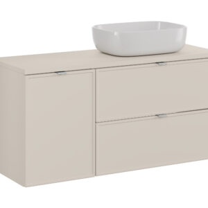 Comad Koupelnová skříňka s deskovým umyvadlem Bella Cashmere 120 cm - kašmír