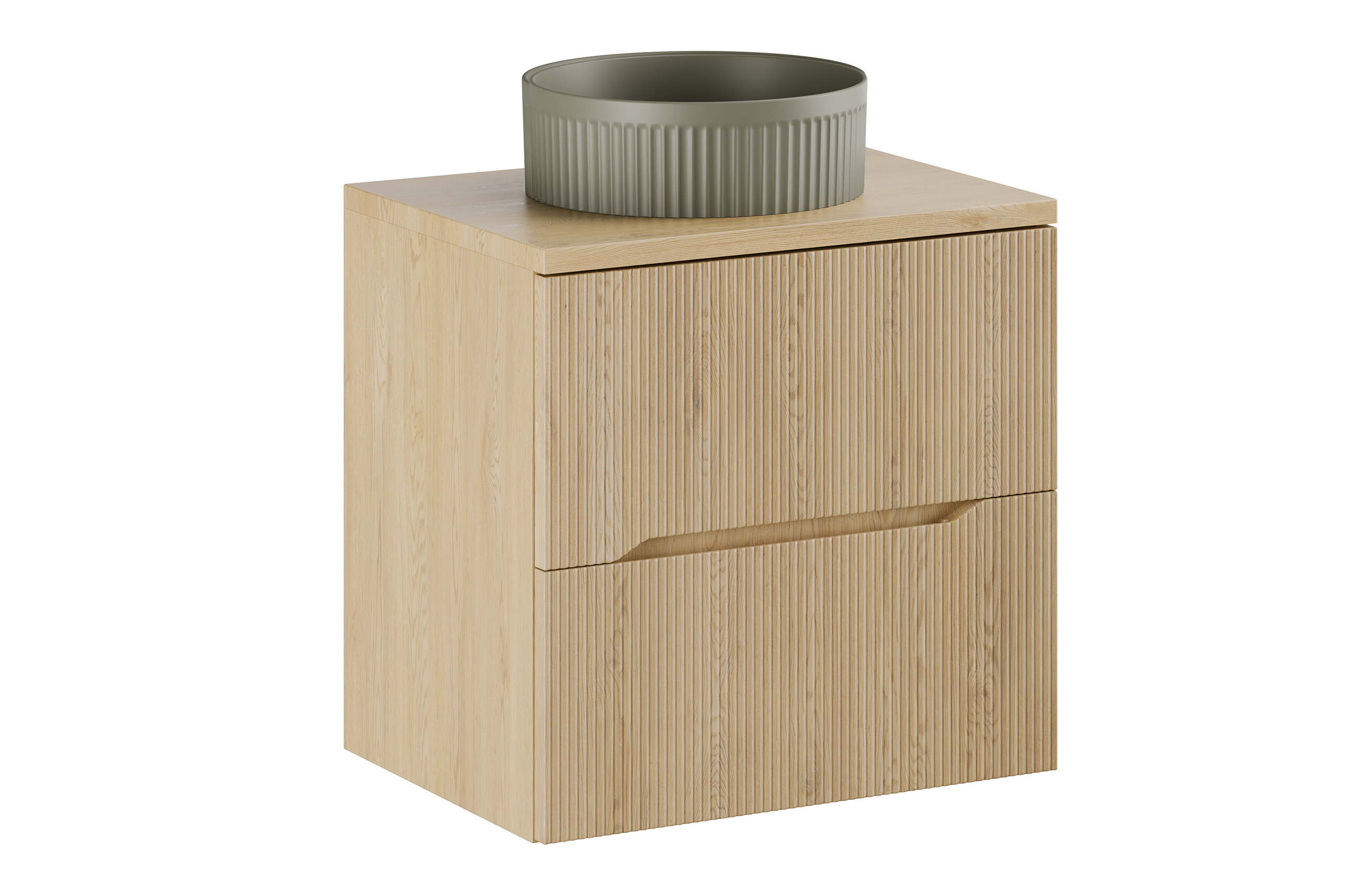 Comad Koupelnová skříňka s deskovým umyvadlem Nordic Cremona 60 dub cremona