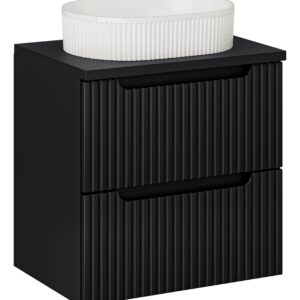Comad Koupelnová skříňka s deskovým umyvadlem Nova Black 60 černá