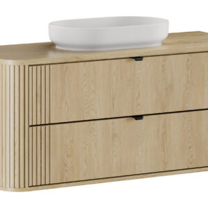 Comad Koupelnová skříňka s deskovým umyvadlem SET-OVC B CREMONA 120 dub cremona