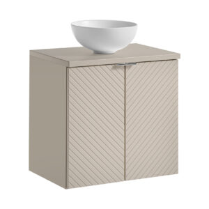 Comad Koupelnová skříňka s deskovým umyvadlem Viva Cashmere 60 kašmír