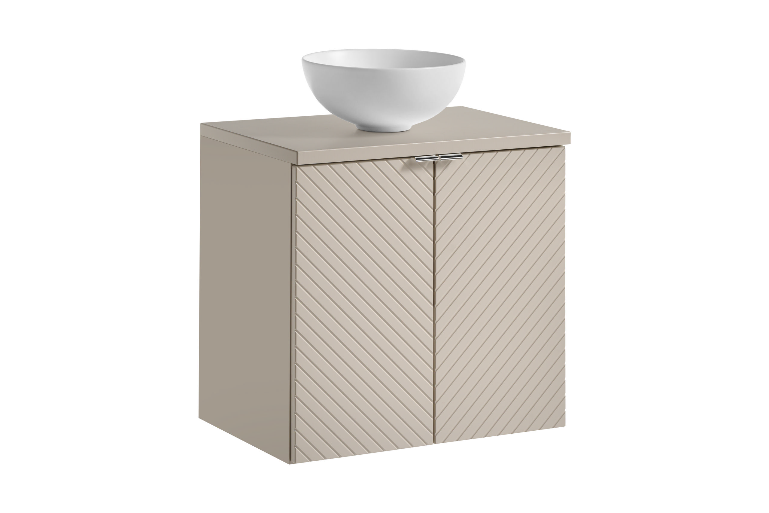 Comad Koupelnová skříňka s deskovým umyvadlem Viva Cashmere 60 kašmír