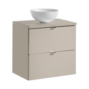 Comad Koupelnová skříňka s deskovým umyvadlem Viva Cashmere II. 60 kašmír
