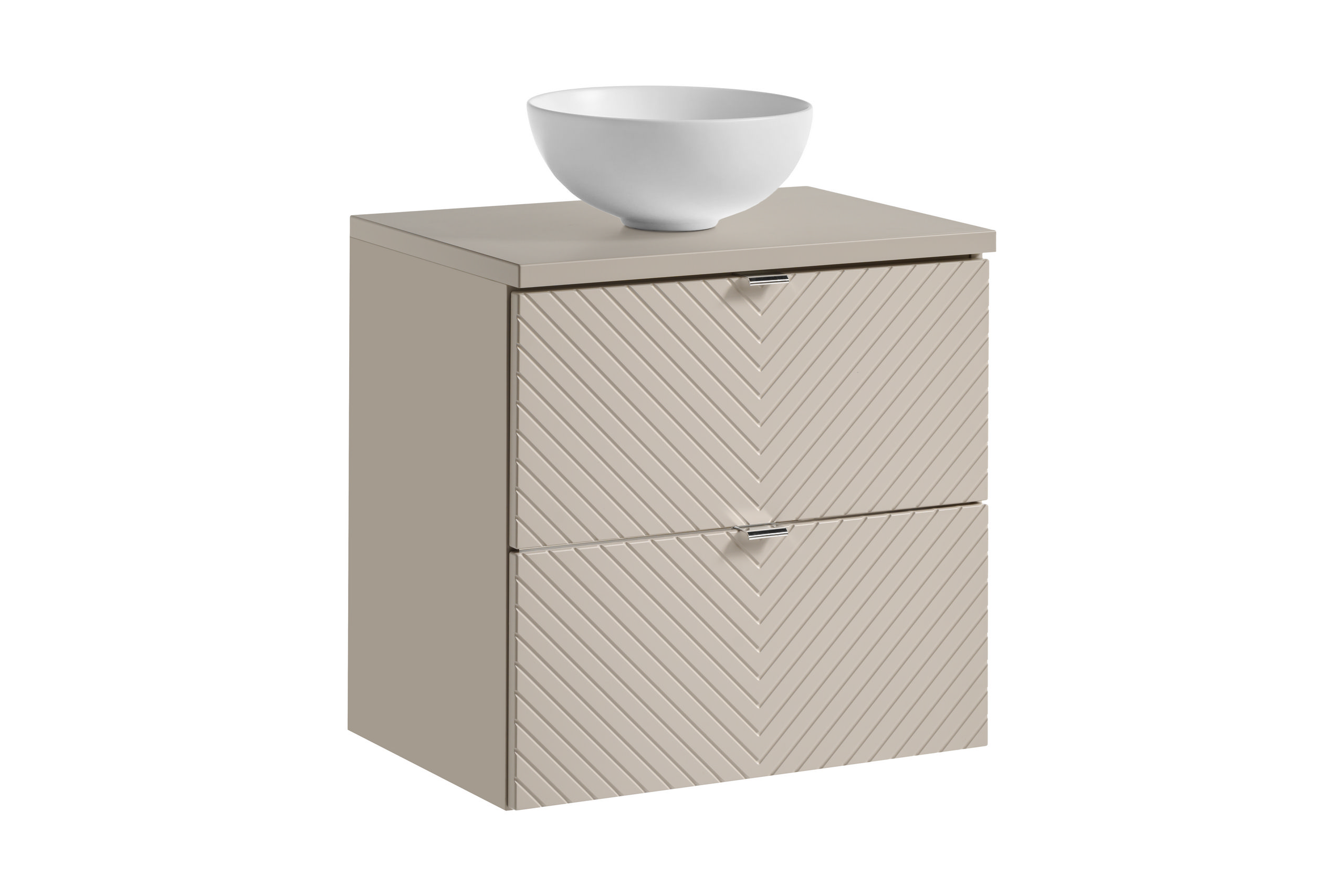 Comad Koupelnová skříňka s deskovým umyvadlem Viva Cashmere II. 60 kašmír