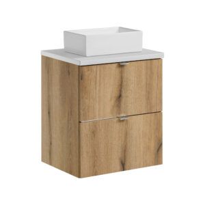 Comad Koupelnová skříňka s deskovým umyvadlem set Nova Oak II. 50 dub coast evoke/bílá