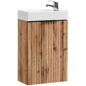 Comad Koupelnová skříňka s keramickým umyvadlem Adel Oak 40 cm - dub wotan