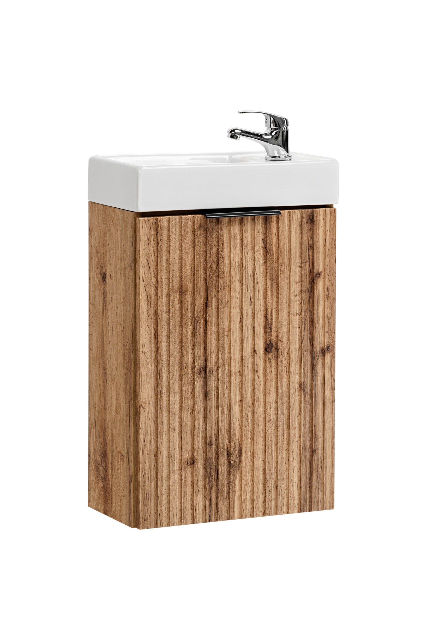 Comad Koupelnová skříňka s keramickým umyvadlem Adel Oak 40 cm - dub wotan