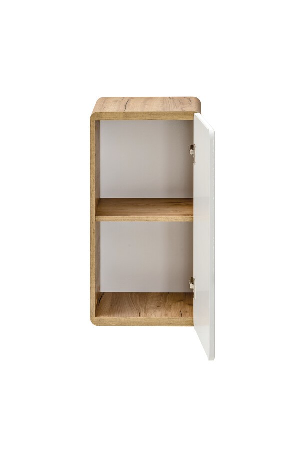 Comad Koupelnová závěsná skříňka spodní Aruba 810 1D dub craft zlatý/bílý lesk - Obrázek 2