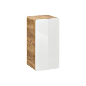 Comad Koupelnová závěsná skříňka spodní Aruba 810 1D dub craft zlatý/bílý lesk