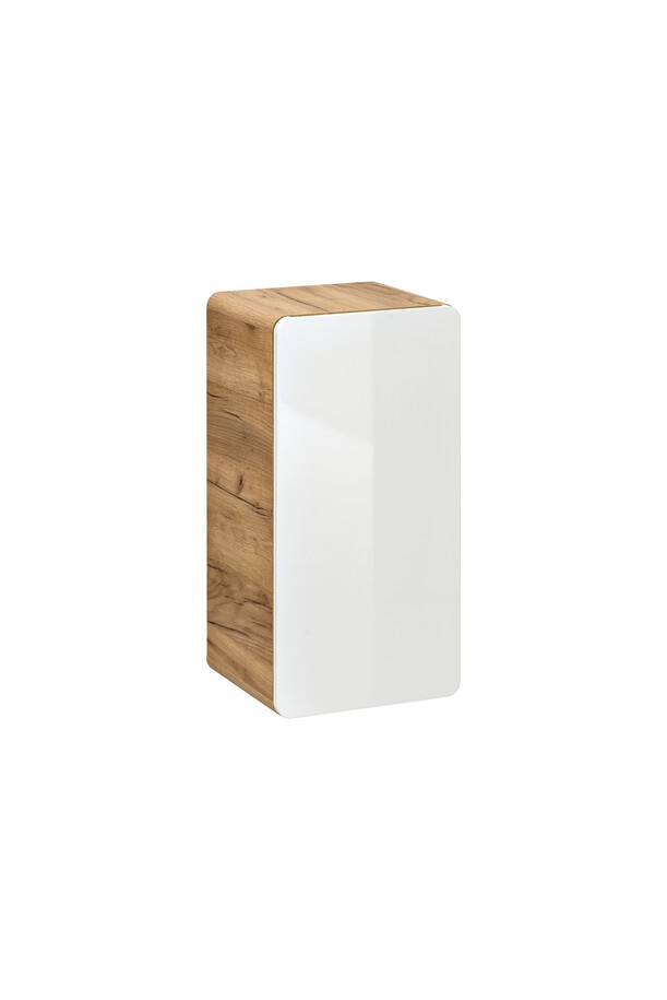 Comad Koupelnová závěsná skříňka spodní Aruba 810 1D dub craft zlatý/bílý lesk