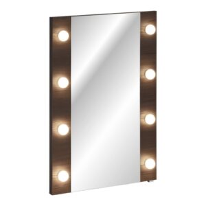 Comad Nástěnné LED zrcadlo Dorothy 60 cm dub ristretto