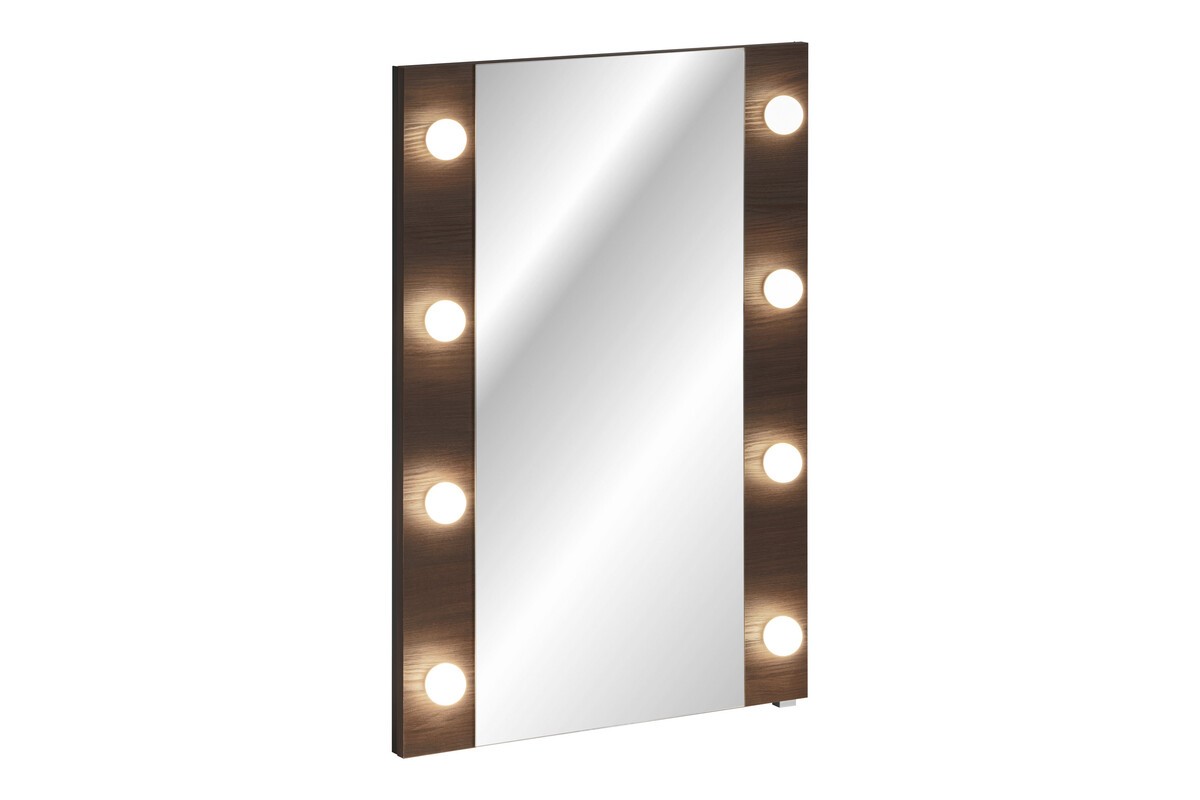 Comad Nástěnné LED zrcadlo Dorothy 60 cm dub ristretto