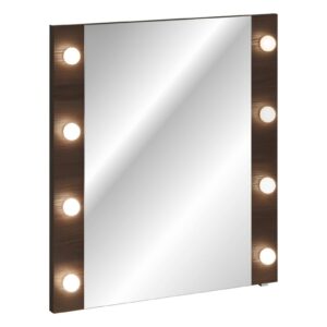 Comad Nástěnné LED zrcadlo Dorothy 80 cm dub ristretto