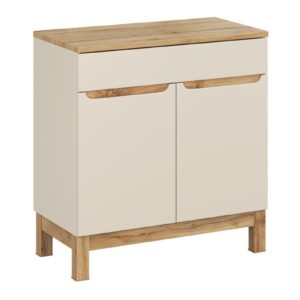 Comad Skříňka pod umyvadlo Bali Casad s deskou 80 cm kašmírová/dub wotan