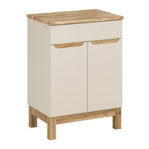 Comad Skříňka pod umyvadlo Bali Nature s deskou 60 cm kašmírová/dub wotan