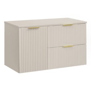 Comad Závěsná skříňka Adele Cashmere s deskou 100 cm kašmírová