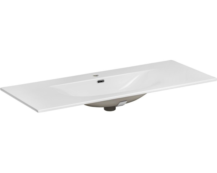 Comad Závěsná skříňka Luxor Beige Sky se zápustným umyvadlem 120 cm béžová/dub olejovaný - Obrázek 2