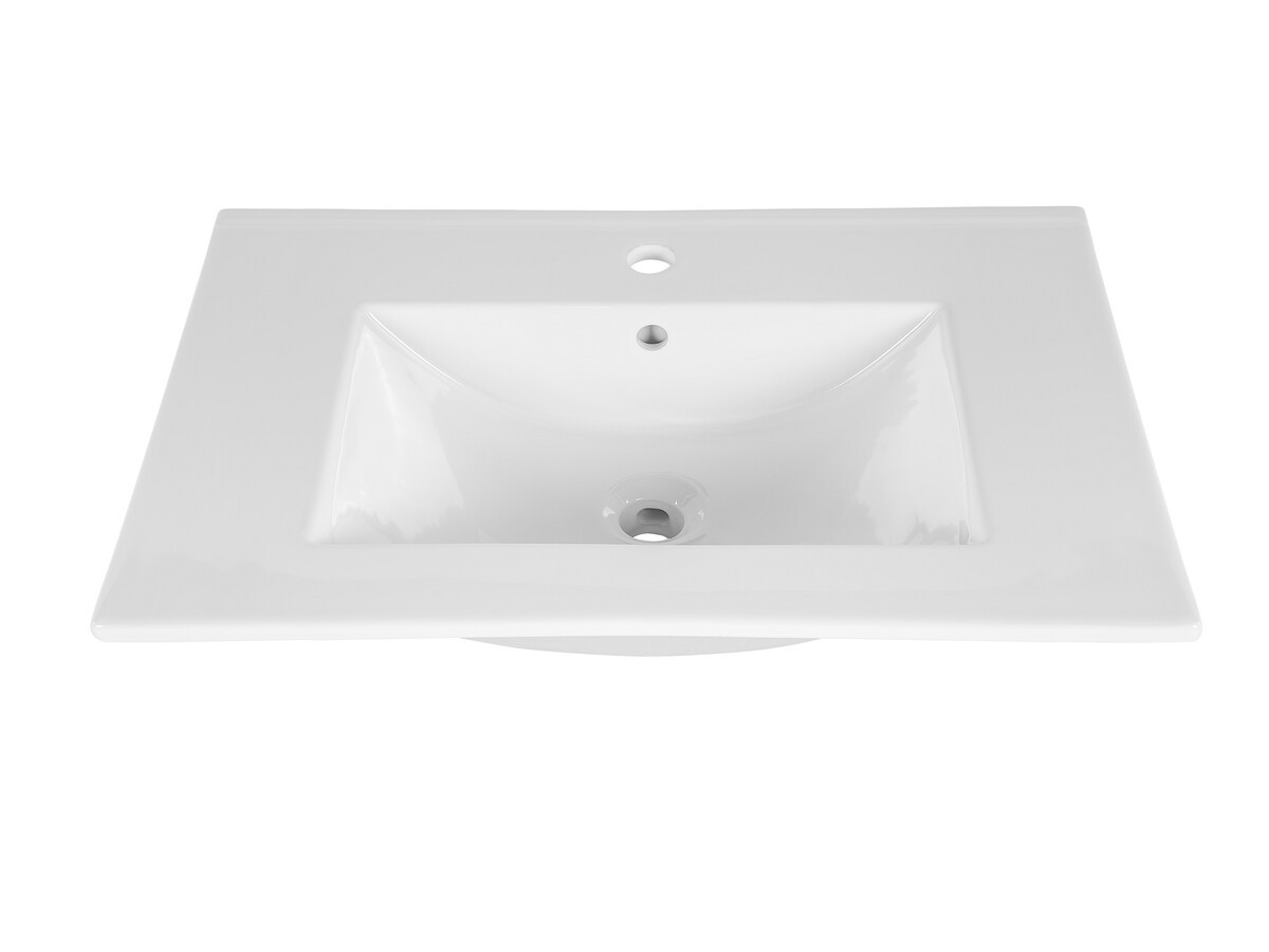 Comad Závěsná skříňka Viola Lava se zápustným umyvadlem 50 cm dub cremona - Obrázek 2