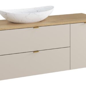 Comad Závěsná skříňka pod umyvadlo Dalia Cashmere Nordic Lena s deskou