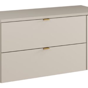 Comad Závěsná skříňka pod umyvadlo Dalia Cashmere s deskou 100 cm kašmírová