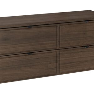 Comad Závěsná skříňka pod umyvadlo Villa s deskou 120 cm ořech II